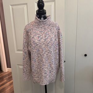 L.L. Bean Multicolor Mock Neck Sweater